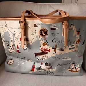 Spartina  brand North East Coastal Map Tote Bag